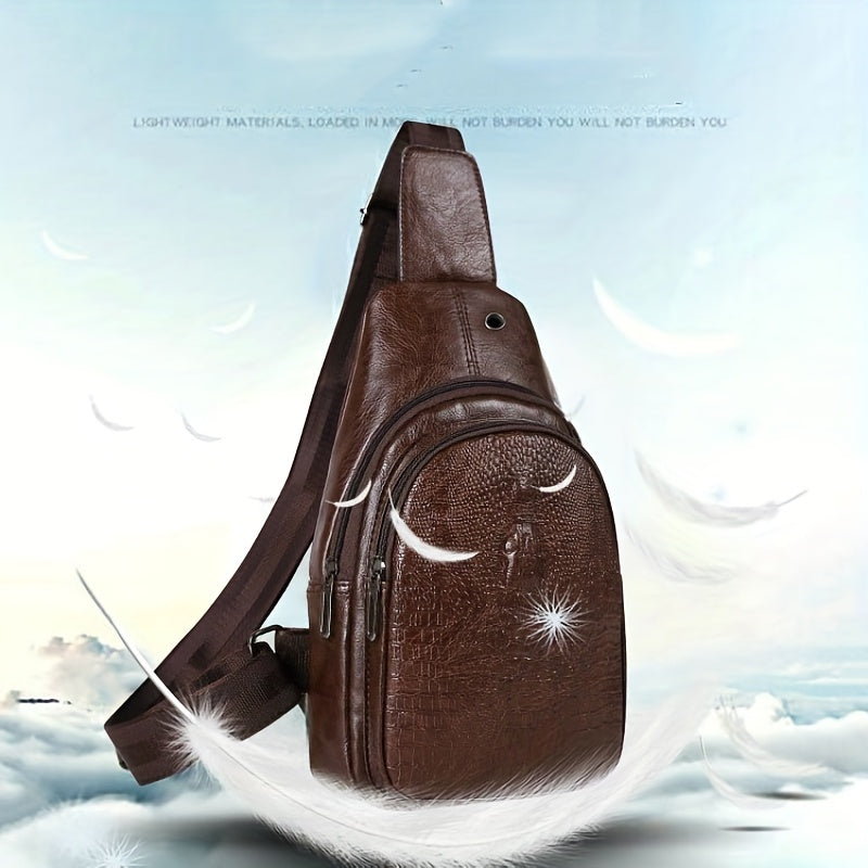 Trendy Crocodile Pattern Waist Bag - Multifunctional Waterproof Travel Bag