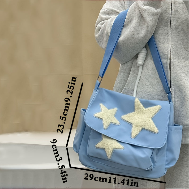 Cute Pentagram Messenger Bag - College Student Bookbag